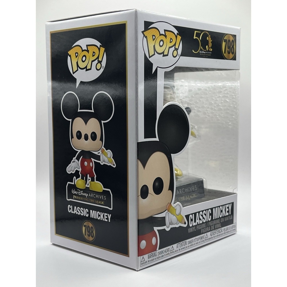 Classic Mickey Mouse Disney 50th Anniversary Funko Pop #798 Preserving The Magic - Picture 8 of 10